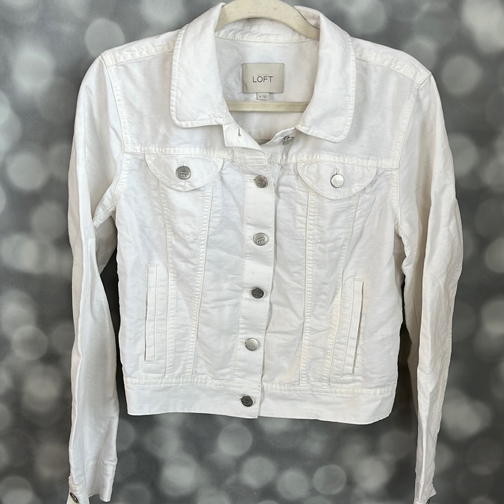 Loft White Utility Jacket - image 1